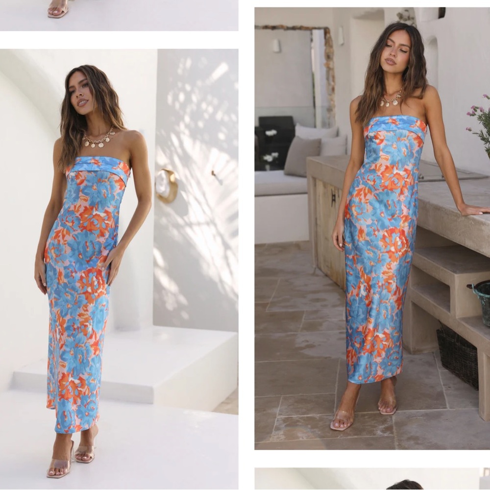 Highway To Heaven Maxi Blue Dress